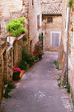 Narrow Street, Grignan, Provence, France