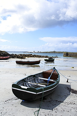 Roundstone, Co Galway, Ireland, Small Harbour With Boats