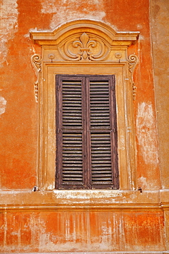 Rome, Italy, One Window With Shutters