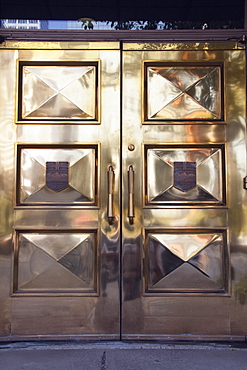 Calgary, Alberta, Canada, Golden Doors On The Old Courthouse