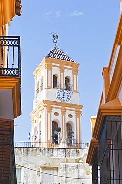 Steeple Of Nuestra Senor De La Encarnacion Church, Marbella, Malaga Province, Costa Del Sol, Spain