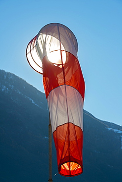 A Windsock Against A Blue Sky, Locarno, Ticino, Switzerland