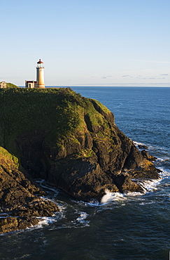 The North Nead Lighthouse Is Located At Cape Disappointment State Park, Ilwaco, Washington, United States Of America