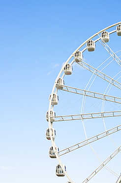 Detail Of Ferris Wheel In Divo Ostrov Amusement Park, St. Petersburg, Russia