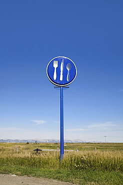 Broken Restaurant Sign, Alberta, Canada