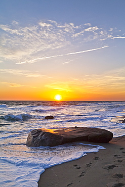 Gay Head Public Beach At Sunset, Martha's Vineyard, Massachusetts, United States Of America