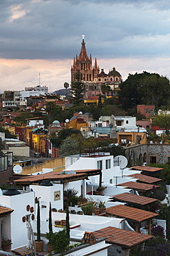 Cityscape With Parish Church, San Miguel De Allende, Guanajuato, Mexico