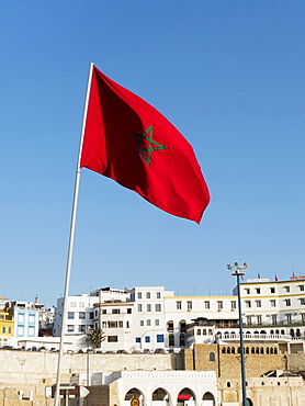 Moroccan Flag, Tangier, Morocco