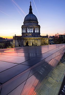 St. Paul's Cathedral At Dusk, London, England