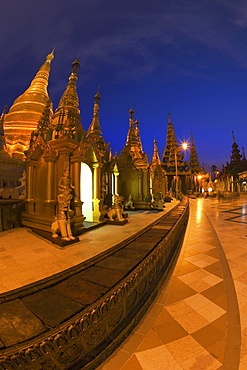 Shwedagon Pagoda At Night, Yangon, Myanmar