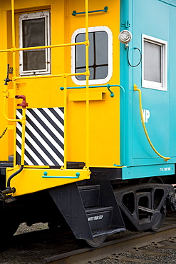 Ritzville, Washington State, Usa; Caboose At The Railroad Depot Museum