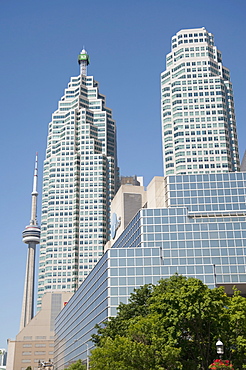 Cn Tower And Modern Architecture, Toronto, Ontario, Canada