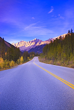 Medicine Lake Highway In Jasper, Alberta, Canada