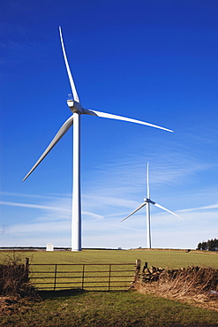 Durham Dales, County Durham, England; Wind Turbines