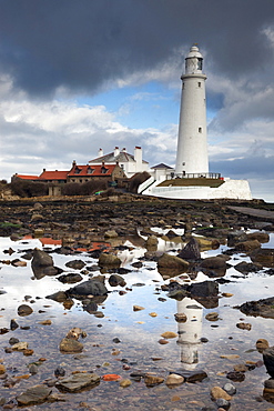 Whitley Bay, Northumberland, England; St. Mary's Lighthouse