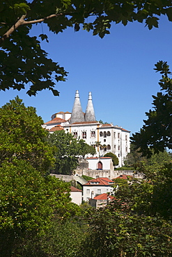 Chimneys Of The Sintra National Palace; Sintra, Portugal