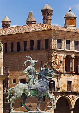 Statue Of Conquistador Francisco Pizarro (By American Sculptor Charles Cary Rumsey); Trujillo, Caceres Province, Spain