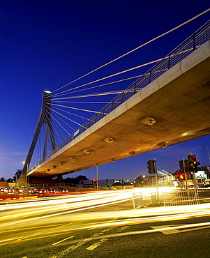 Luas Bridge At Dundrum In Dublin, Ireland