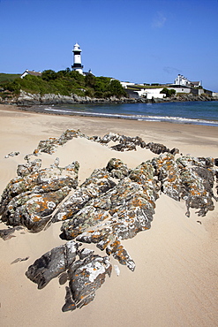 Shrove Lighthouse On The Inishowen Peninsula; Greencastle, County Donegal, Ireland