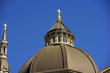 High section view of a church