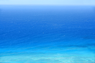 Panoramic view of a sea, Diamond Head, Waikiki Beach, Honolulu, Oahu, Hawaii Islands, USA