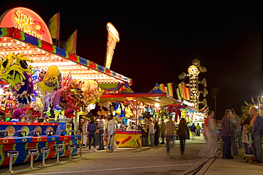 Group of people in an amusement park, Riverfront Park, Cocoa Beach, Florida, USA