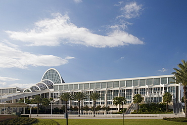 Walkway in front of a building, Orlando, Florida, USA