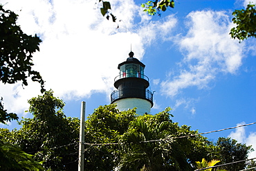 Low angle view of a lighthouse, Key West Lighthouse Museum, Key West, Florida, USA