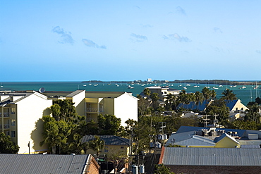 High angle view of buildings, Key West, Florida, USA