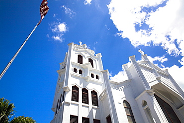 Low angle view of a church, St Paul's Episcopal Church, Key West, Florida, USA