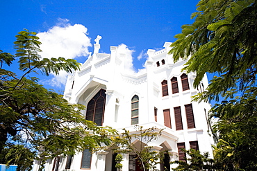 Low angle view of a church, St Paul's Episcopal Church, Key West, Florida, USA