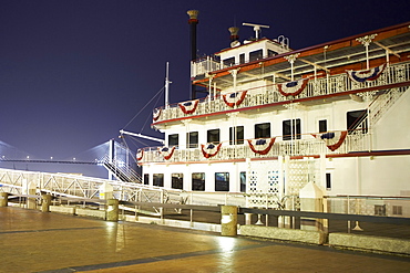 Cruise ship at a harbor, Savannah, Georgia, USA