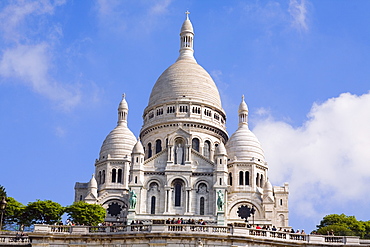 Low angle view of a basilica, Basilique of the Sacre Coeur, Montmartre, Paris, France