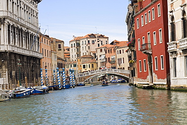 Bridge over a canal, Grand Canal, Venice, Italy