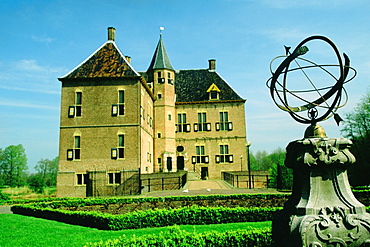 Garden in front of a castle, Wittem Castle, Netherlands