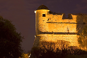 Low angle view of a fort, Fort du Mont Alban, Nice, France