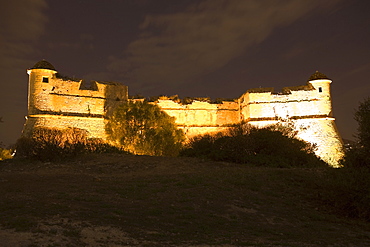 Low angle view of a fort, Fort du Mont Alban, Nice, France