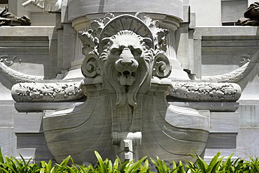 Lion statue on a fountain, Buenos Aires, Argentina