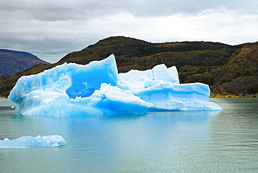 Iceberg in a lake, Lake Argentino, Patagonia, Argentina