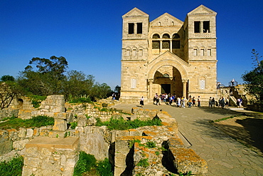 Facade of a church, Transfiguration Church, Mt Tabor, Israel