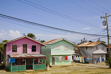 Houses in row, Honduras