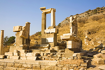 Old ruins on the base of a mountain, Ephesus, Turkey