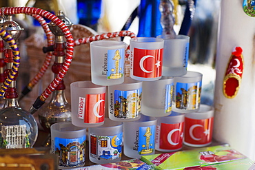 Decorative items displayed for sale, Ephesus, Turkey