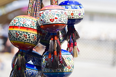 Close-up of decorative items for sale, Ephesus, Turkey