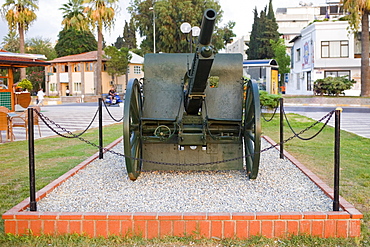 Cannon at the courtyard, Ephesus, Turkey