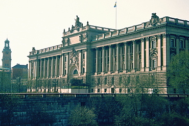 Facade of a palace, Royal Palace, Stockholm, Sweden