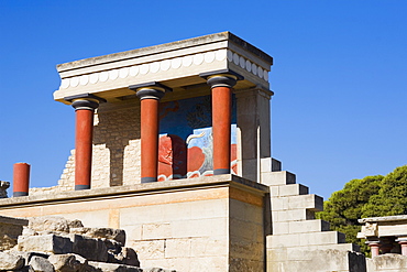 Old ruins of a palace, Knossos, Crete, Greece