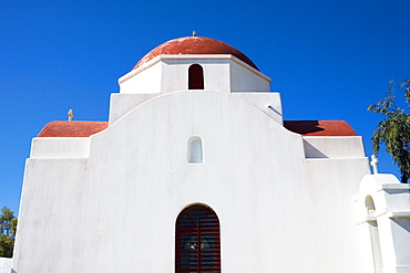 Low angle view of a church, Mykonos, Cyclades Islands, Greece