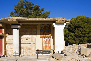 Old ruins of a palace, Knossos, Crete, Greece