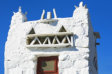 High section view of a building structure, Mykonos, Cyclades Islands, Greece